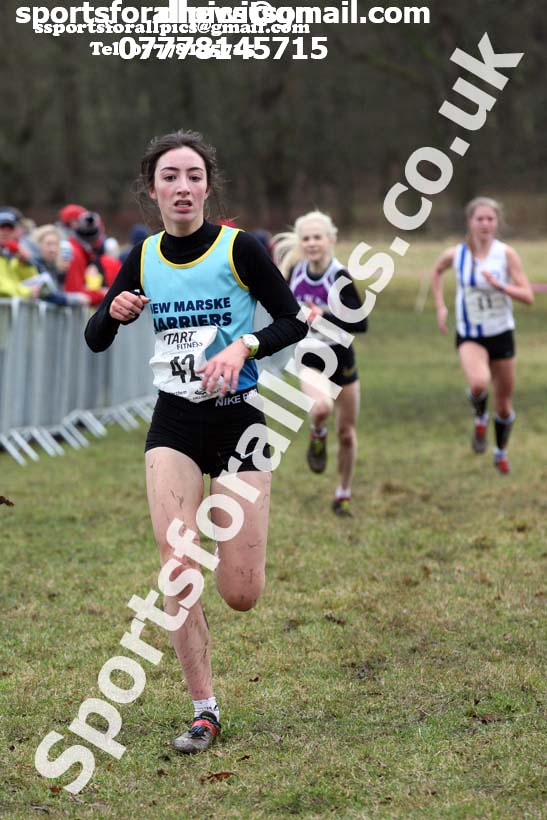 Junior womens 2018 Northern Cross Country Champs., Harewood House, Leeds. Photo: David T. Hewitson/Sports for All Pics